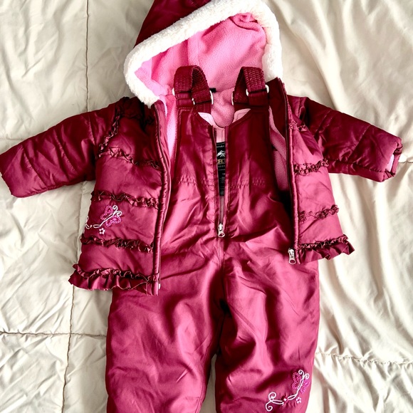 Toddler Girl Snow Jacket & Ski Pants Set - Picture 2 of 9